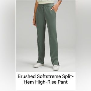 Brushed Softstreme
Split-Hem High-Rise Pant
Smoked Spruce